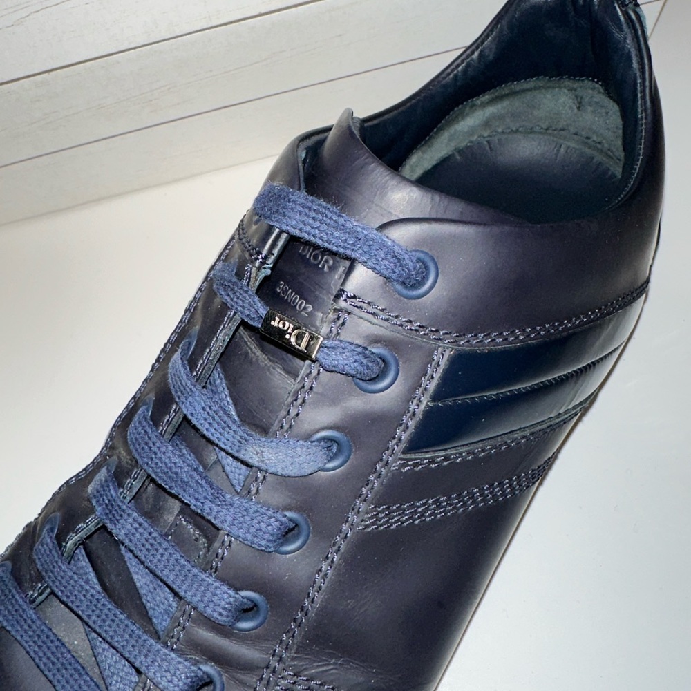 Men’s DIOR B18 shoes 41.5 blue leather - Picture 8 of 11